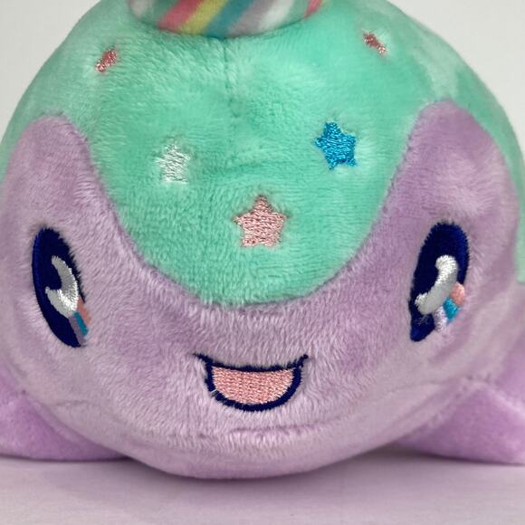 Tasty Peach Studios Pastel Lollipop NOMWHAL 8” Narwhal Whale Plush 2021 Stuffed - Picture 3 of 8